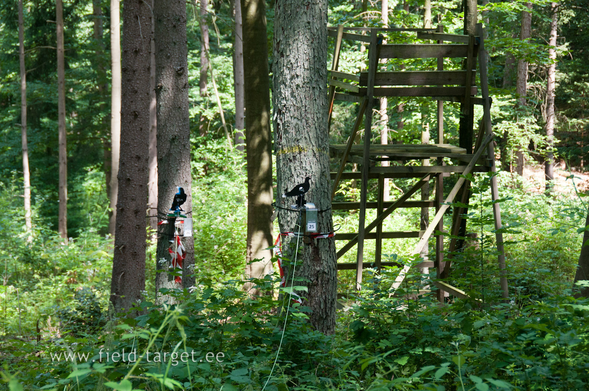 A limited number of targets may be fitted with reduced diameter hit zones of 15 mm or 25 mm